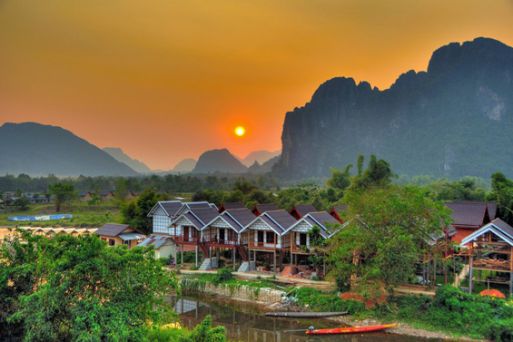 Vang Vieng, a peaceful town inm Laos