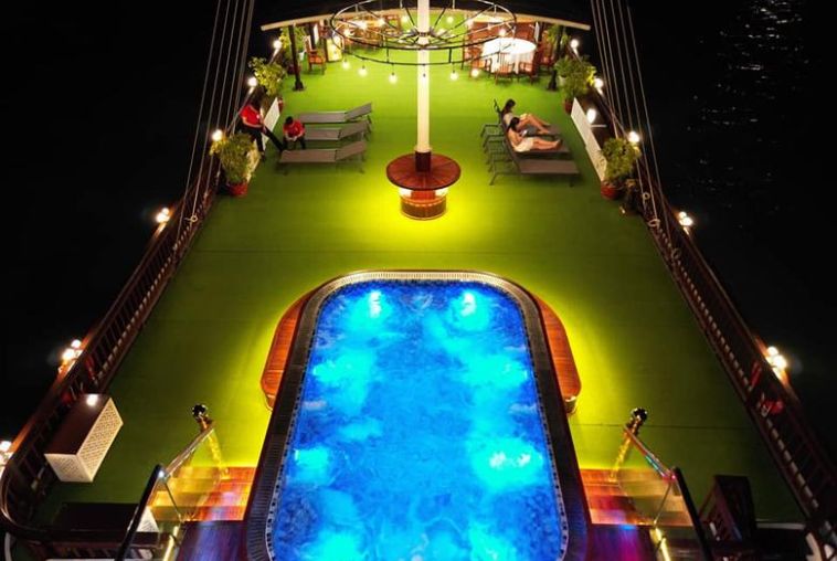 Pool-at-night