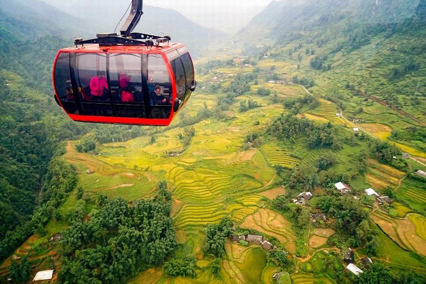 Sapa – Visit Fansipang Mount By Cable Car – Silver Waterfall – Rong May Glass Bridge  (B/L)